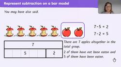 Using bar models to subtract Instructional Video