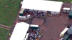 Aerials of Manston immigration centre News Clip