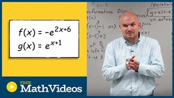 Identify the transformations from fx to gx exponential functions Instructional Video