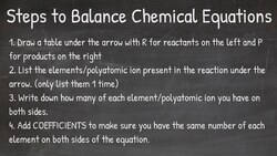 Balancing Chemical Reactions – 4 EASY Steps Instructional Video