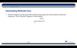 Complete Java SE 8 Developer Bootcamp - Overloading Methods Instructional Video