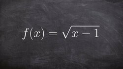 Learn how to determine the domain of a radical function Instructional Video