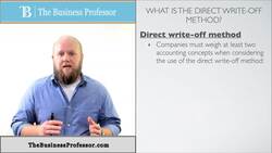 Direct Writeoff Method - Accounts Receivable Instructional Video