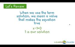 Using Additive Inverses to Solve Equations Instructional Video