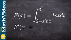 Learn to evaluate the integral with functions as bounds Instructional Video