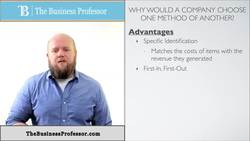 Comparing Inventory Valuation Methods Instructional Video