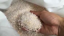 Mixed raw plastic material and Pigment industry technology Stock Footage