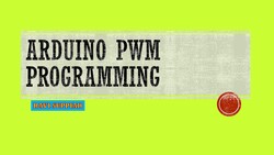 Arduino PWM Programming Instructional Video