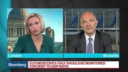 EU's Moscovici Says 'I Am Not Frightened About Italy' News Clip