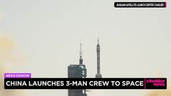 China Launches 3 Main Crew to Space News Clip