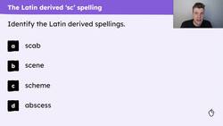 Spelling words with Greek and Latin etymology Instructional Video
