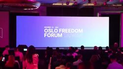 CLEAN : Democracy activists criticises Germany's Scholz visit to China at Oslo Freedom Forum News Clip