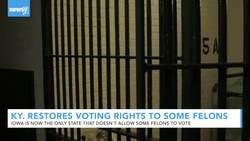 Kentucky Gov. Restores Voting Rights To Some Felons News Clip