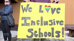 Whitehorse rallies outside Catholic school ahead of meeting News Clip