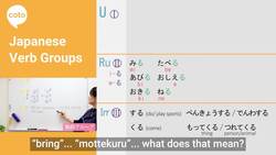 Mastering Japanese Verb Groups - Coto Verb Conjugation Guide Series 1 日本語動詞 Instructional Video