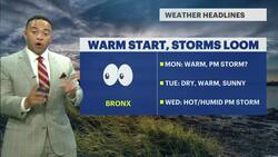 Mostly sunny and warm Monday before chance of isolated evening thunderstorms for the Bronx Instructional Video
