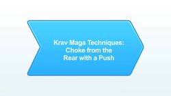 How to Escape a Choke from the Rear with a Push in Krav Maga Instructional Video