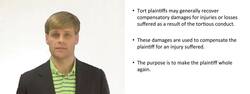 Understanding Compensatory Damages in Tort Law Instructional Video