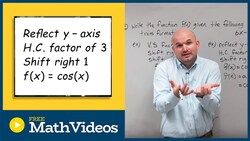 Write the transformations between two functions, cosine function Instructional Video
