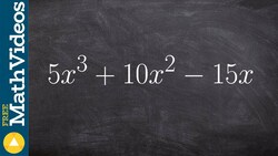 Learn how to factor out the GCF using a factor tree Instructional Video