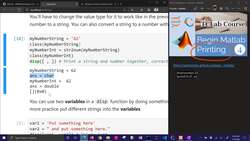 Matlab 👩‍💻 Printing disp and fprintf Instructional Video