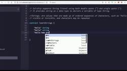 The Complete Solidity Course - Zero to Advanced for Blockchain and Smart Contracts - Strings in Solidity Instructional Video