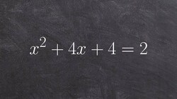 Solving equations using the square root method Instructional Video