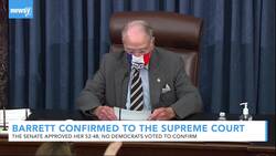 Amy Coney Barrett Confirmed To The Supreme Court News Clip