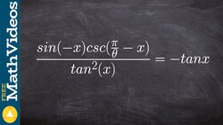How to simplify an expression to verify the identity Instructional Video