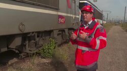 CLEAN : End of the line? French locomotives revived at train graveyard News Clip
