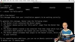 The Complete Practical Docker Guide - Running Hello-World Container Instructional Video
