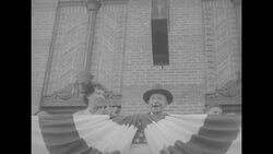 President Dwight D. Eisenhower and family watch a Veterans Day parade in Abilene News Clip