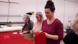 Ontario town honours Remembrance Day with dress made of poppies News Clip