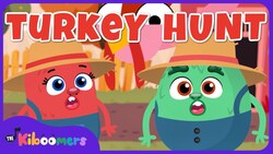 Going on a Turkey Hunt Adventure with The Kiboomers : Kids Songs Instructional Video
