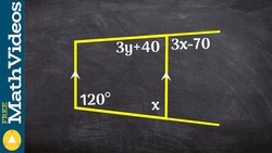 Applying same side interior angles and linear pair to solve ex 10 Instructional Video