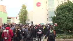 CLEAN : Hundreds of students protest in French city of Lyon News Clip