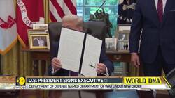 Trump Rebrands Pentagon As Department of War; Says Rebranding Sends a Message of Victory News Clip