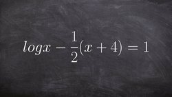 How to find the solutions when solving a logarithmic equation Instructional Video