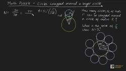 Math Puzzle - How many circles wrap around a circle? Instructional Video