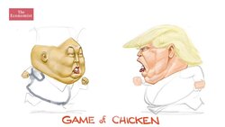 Kim Jong Un and Donald Trump play ‘chicken’ News Clip