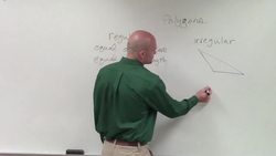 What is the difference between a regular and irregular polygon Instructional Video