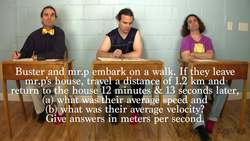 Velocity and Speed are Different: Example Problem Instructional Video