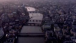 Aerial views of the River Thames News Clip