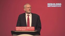 Jeremy Corbyn's Labour party conference speech in full (part 2) Stock Footage