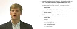 Perfecting a Security Interest by Filing a Financing Statement Instructional Video