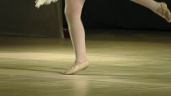 little ballet girls in multicolored tutu Stock Footage