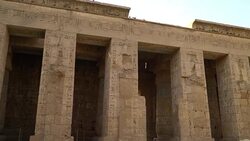 Temple of Medinet Habu. Egypt, Luxor. Stock Footage