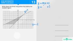 GCSE Secondary Maths Age 13-17 - Graphs: Graphical Inequalities - Explained Instructional Video