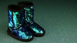 girl shoes studio quality Stock Footage