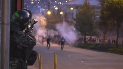 CLEAN : Bolivian coca farmers and police clash in third week of market dispute News Clip